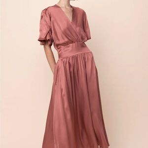 Sofia of Italy Everly style color COCCIO Satin Dress